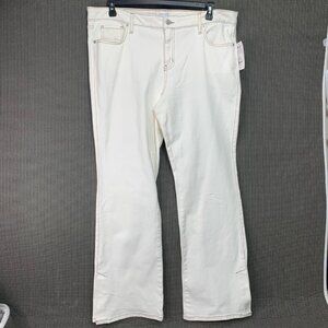 Time And Tru Mid-Rise Bootcut Jeans Regular Fit Size 18 White Stretch Denim